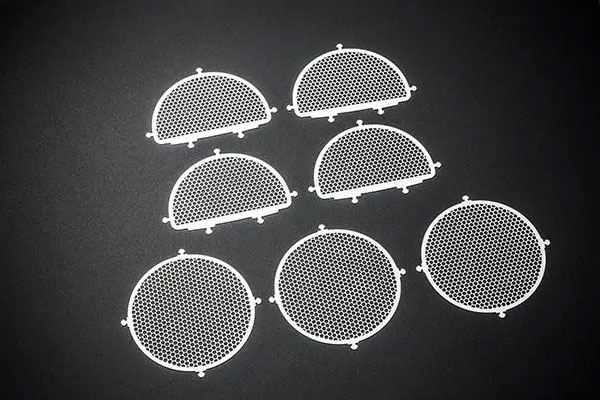 喇叭網防護罩網激光精密切割打孔設備